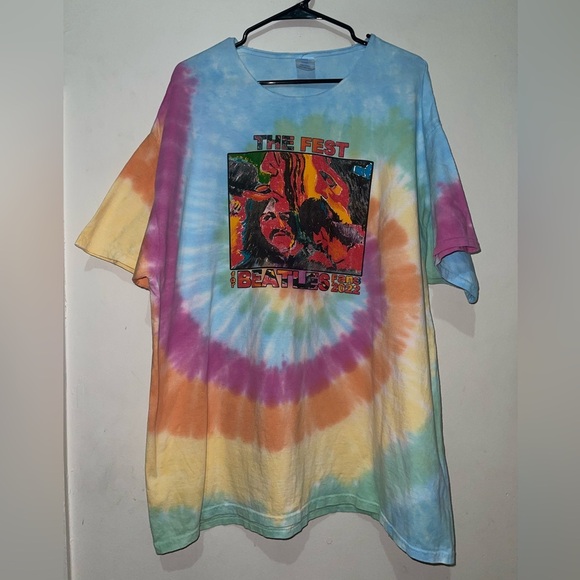 NWOT The Fest For Beatles Fans Band Tye Dye Tee - Picture 1 of 4